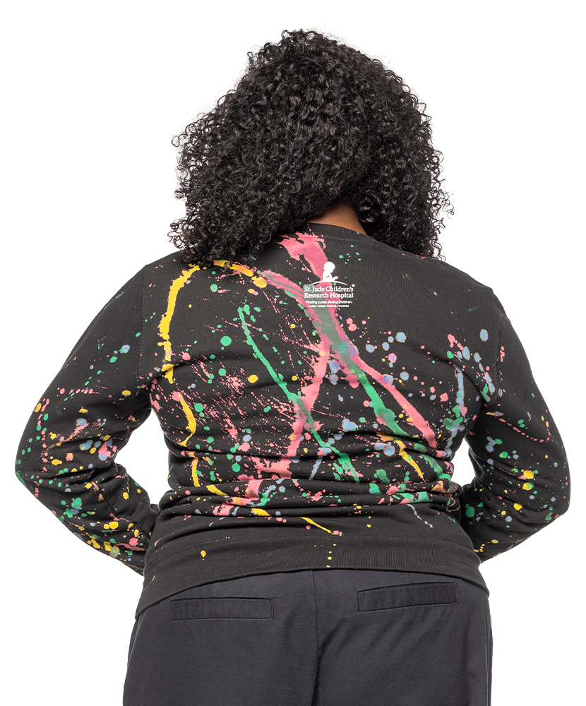 Primary image St. Jude Collegiate Splatter Sweatshirt